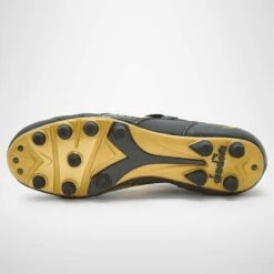 Diadora Men's Brasil #9 Italy LT+MDPU Soccer Shoe - Black/Gold -Run Vibe Shop 101.178784 C0893 40 HR