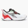 Diadora Men's Vigore 2 Running Shoe - White/Black/Firey Red - Regular (D) -Run Vibe Shop 101.179081 C6714 00 HR