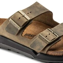 Birkenstock Men's Arizona Rugged Sandal - Faded Khaki - Regular -Run Vibe Shop 1018463 detail 1