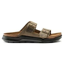 Birkenstock Men's Arizona Rugged Sandal - Faded Khaki - Regular -Run Vibe Shop 1018463 side
