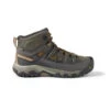 Keen Men's Targhee III Leather Mid Waterproof Hiking Boot - Black Olive/Golden Brown - Wide (2E) -Run Vibe Shop 1018596