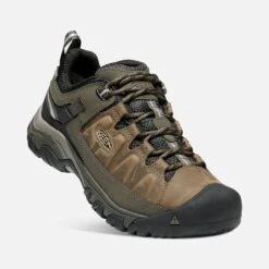 Keen Men's Targhee III Waterproof Hiking Shoe - Bungee Cord/Black - Wide (2E) -Run Vibe Shop 1018597 3Q PDP