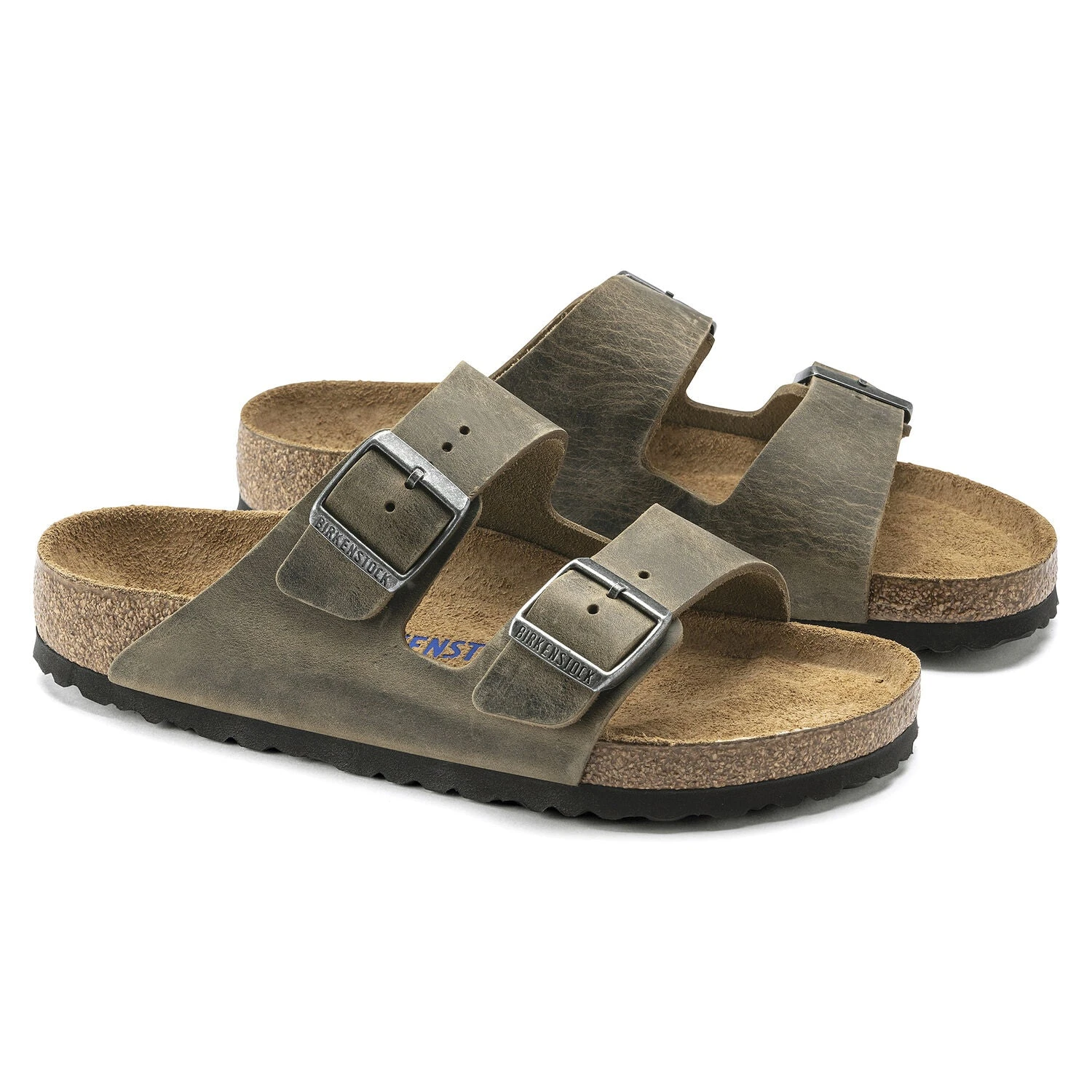 Birkenstock Arizona Soft Footbed Faded Khaki Oiled Nubuck Leather- Regular/Wide 5 Birkenstock Arizona Soft Footbed Faded Khaki Oiled Nubuck Leather- Regular/Wide - Image 4