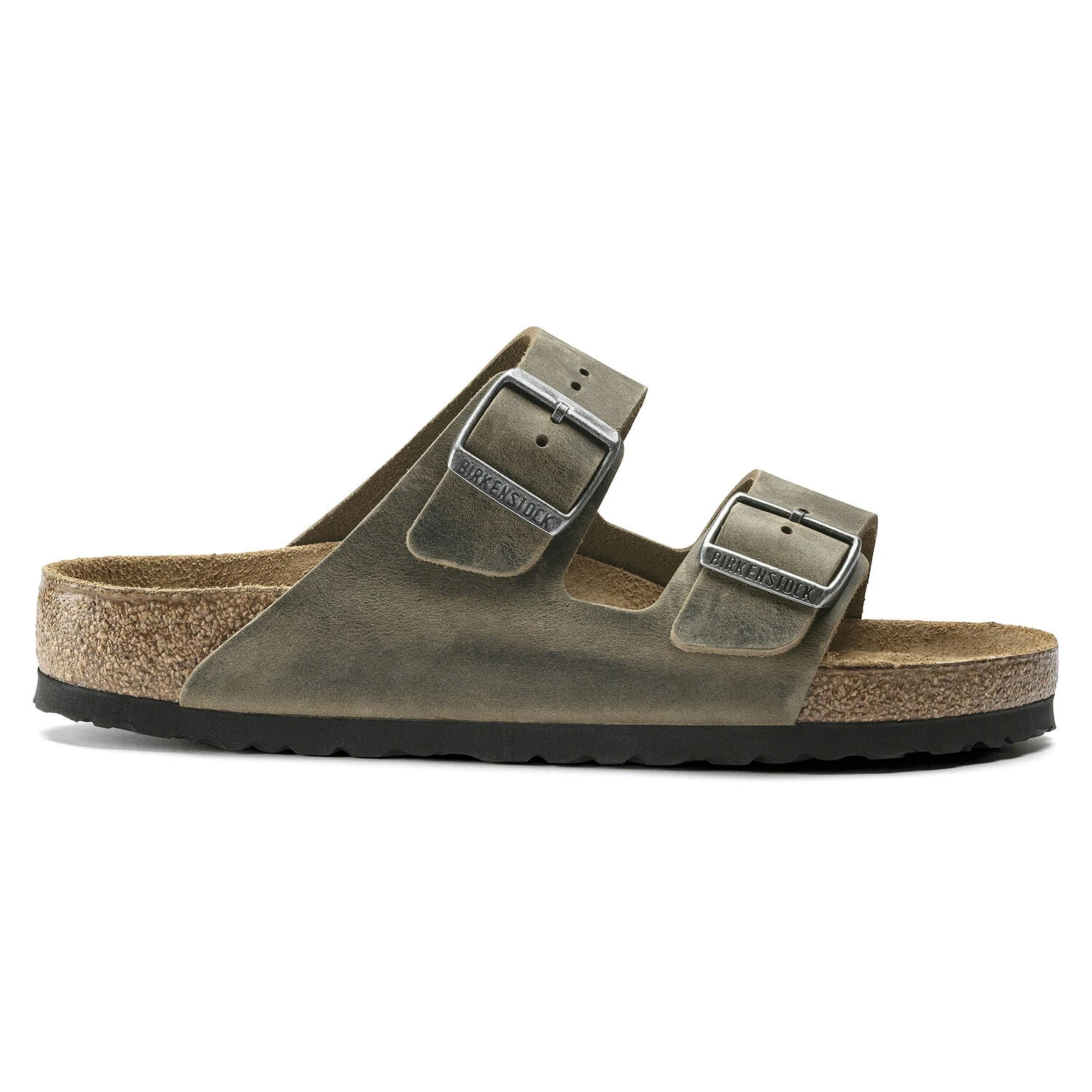 Birkenstock Arizona Soft Footbed Faded Khaki Oiled Nubuck Leather- Regular/Wide 3 Birkenstock Arizona Soft Footbed Faded Khaki Oiled Nubuck Leather- Regular/Wide - Image 2