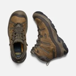 Keen Men's Circadia Mid WP Hiking Boot- Bison/Brindle- Wide (2E) -Run Vibe Shop 1026841 PLD PDP