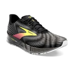 BROOKS Men's Hyperion Tempo Running Shoe - Black/Pink/Yellow - Regular (D) -Run Vibe Shop 110339 074 A Hyperion Tempo 1