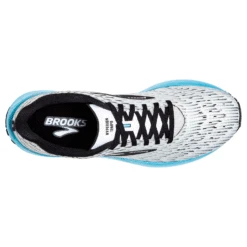 BROOKS Men's Hyperion Tempo Running Shoe - White/Black/Iced Aqua - Regular (D) -Run Vibe Shop 110339 129 O Hyperion Tempo