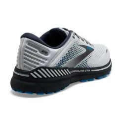 BROOKS Men's Adrenaline GTS 22 Running Shoe- Oyster/India Ink/Blue - Wide (2E) -Run Vibe Shop 110366 023 H Adrenaline GTS 22