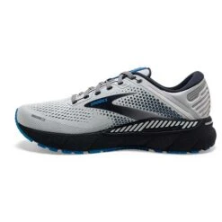 BROOKS Men's Adrenaline GTS 22 Running Shoe- Oyster/India Ink/Blue - Wide (2E) -Run Vibe Shop 110366 023 M Adrenaline GTS 22