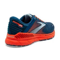 BROOKS Men's Adrenaline GTS 22 Running Shoe - Blue/Light Blue/Orange - Regular (D) -Run Vibe Shop 110366 404 H Adrenaline GTS 22