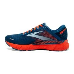 BROOKS Men's Adrenaline GTS 22 Running Shoe - Blue/Light Blue/Orange - Regular (D) -Run Vibe Shop 110366 404 M Adrenaline GTS 22