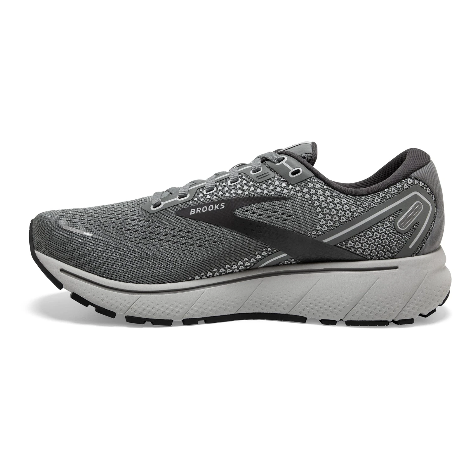 BROOKS Men's Ghost 14 Running Shoe - Grey/Alloy/Oyster — Regular (D) 6 BROOKS Men's Ghost 14 Running Shoe - Grey/Alloy/Oyster — Regular (D) - Image 4