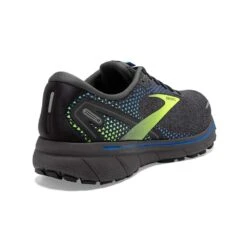 BROOKS Men's Ghost 14 Running Shoe- Black/Blue/Nightlife- Regular (D) -Run Vibe Shop 110369 069 H Ghost 14
