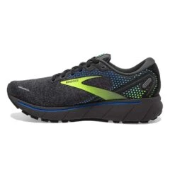 BROOKS Men's Ghost 14 Running Shoe- Black/Blue/Nightlife- Regular (D) -Run Vibe Shop 110369 069 M Ghost 14