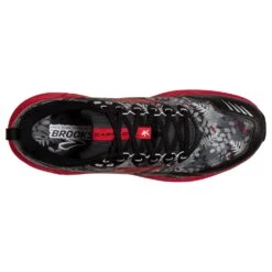 BROOKS Men's Cascadia 16 Trail Running Shoe - Black/Grey/Red - Regular (D) -Run Vibe Shop 110376 008 O Cascadia 16