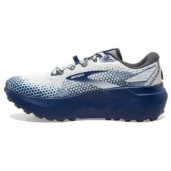 BROOKS Men's Caldera 6 Trail Running Shoe - Oyster/Blue Depths/Pearl - Regular (D) -Run Vibe Shop 110379 071 M Caldera 6