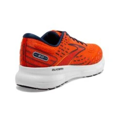 BROOKS Men's Glycerin 20 Running Shoe- Orange/Titan/Flame- Regular (D) -Run Vibe Shop 110382 843 H Glycerin 20