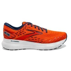 BROOKS Men's Glycerin 20 Running Shoe- Orange/Titan/Flame- Regular (D)