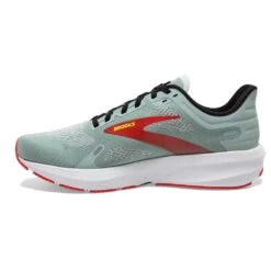 BROOKS Men's Launch 9 Running Shoe- Blue Surf/Black/Cherry Tomato- Regular (D) -Run Vibe Shop 110386 413 M Launch 9