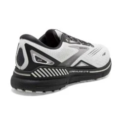 BROOKS Men's Adrenaline GTS 23 Running Shoe- Oyster/Ebony/Alloy- Regular (D) -Run Vibe Shop 110391 065 H Adrenaline GTS 23