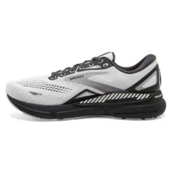BROOKS Men's Adrenaline GTS 23 Running Shoe- Oyster/Ebony/Alloy- Regular (D) -Run Vibe Shop 110391 065 M Adrenaline GTS 23