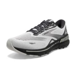 BROOKS Men's Adrenaline GTS 23 Running Shoe- Oyster/Ebony/Alloy- Regular (D) -Run Vibe Shop 110391 065 Z Adrenaline GTS 23