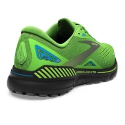 BROOKS Men's Adrenaline GTS 23 Running Shoe - Green Gecko/Grey/Atomic Blue- Regular (D) -Run Vibe Shop 110391 373 H Adrenaline GTS 23