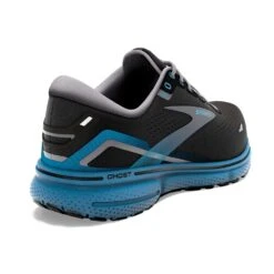 BROOKS Men's Ghost 15 Running Shoe- Black/Blackened Pearl/Blue- Regular (D) -Run Vibe Shop 110393 056 H Ghost 15