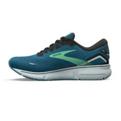 BROOKS Men's Ghost 15 Running Shoe - Moroccan Blue/Black/Spring Bud - Regular (D) -Run Vibe Shop 110393 462 M Ghost 15
