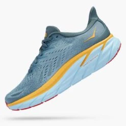 Hoka Men's Clifton 8 Running Shoe- Goblin Blue/Mountain Spring— Regular (D) -Run Vibe Shop 1119393 GBMS 4