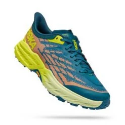 Hoka Men's Speedgoat 5 Trail Shoes - Blue Coral/Evening Primrose - Regular (D) -Run Vibe Shop 1123157 BCEP 1