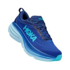 Hoka Men's Bondi 8 Running Shoe - Bellwether Blue/Bluing - Regular (D) -Run Vibe Shop 1123202 BBBG 1