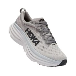 Hoka Men's Bondi 8 Running Shoes- Sharkskin/Harbor Mist- Regular (D) -Run Vibe Shop 1123202 SHMS 1