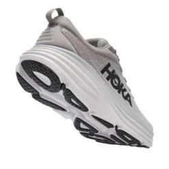 Hoka Men's Bondi 8 Running Shoes- Sharkskin/Harbor Mist- Regular (D) -Run Vibe Shop 1123202 SHMS 3
