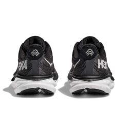Hoka Men's Clifton 9 Running Shoe - Black/White -Run Vibe Shop 1127895 BWHT 5