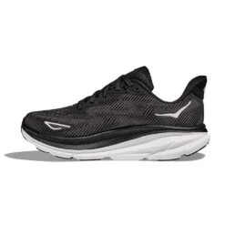 Hoka Men's Clifton 9 Running Shoe - Black/White -Run Vibe Shop 1127895 BWHT 8