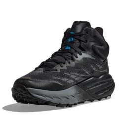 Hoka Men's Speedgoat 5 Mid GTX Running Shoe - Black/Black -Run Vibe Shop 1127918 BBLC 3