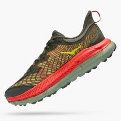 Hoka Men's Mafate Speed 4 Trail Shoe - Thyme/Fiesta- Regular (D) -Run Vibe Shop 1129930 TFST 4