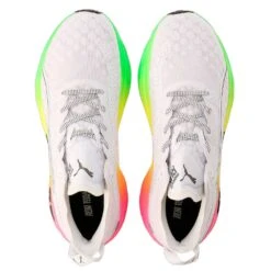 Men's Foreverrun Nitro Futrograde Running Shoe- Puma White/Green Gecko- Regular (D) -Run Vibe Shop 380005 02 sv04