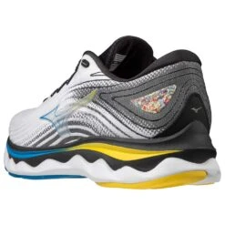 Mizuno Men's Wave Sky 6 Running Shoe - White/Cyber Yellow - Regular (D) -Run Vibe Shop 411369.0034 08