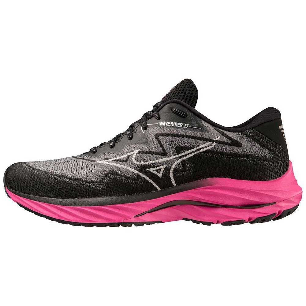 Mizuno Men's Project Zero Wave Rider 27 Running Shoe - Black/Harbor Mist- Regular (D) 4 Mizuno Men's Project Zero Wave Rider 27 Running Shoe - Black/Harbor Mist- Regular (D) - Image 2