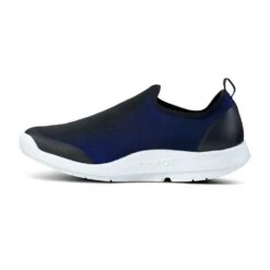 OOfos Men's OOmg Sport Shoe- White/Navy- Regular (D) -Run Vibe Shop 5085WHTNVY shot4 932x680 7fe8692e 2b1d 464c be51 339953275245
