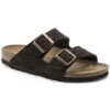 Birkenstock Arizona Mocha Suede Leather Sandal- Regular/Wide -Run Vibe Shop 51903