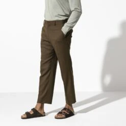 Birkenstock Arizona Mocha Suede Leather Sandal- Regular/Wide -Run Vibe Shop 51903 f look m