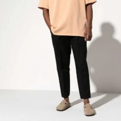 Birkenstock Boston Soft Footbed - Taupe - Medium/Narrow -Run Vibe Shop 560771 f look m