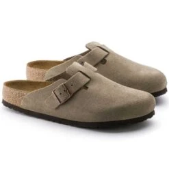 Birkenstock Boston Soft Footbed - Taupe - Medium/Narrow -Run Vibe Shop 560771 pair