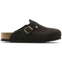 Birkenstock Boston Soft Footbed Mocha Suede- Regular/Wide 14 Birkenstock Boston Soft Footbed Mocha Suede- Regular/Wide -Run Vibe Shop 660461 side bost b