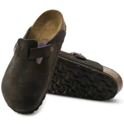 Birkenstock Boston Soft Footbed Mocha Suede- Regular/Wide 12 Birkenstock Boston Soft Footbed Mocha Suede- Regular/Wide -Run Vibe Shop 660461 sole bost b