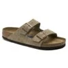 Birkenstock Arizona Soft Footbed Taupe Suede Leather Sandal - Taupe- Regular/Wide 2 Birkenstock Arizona Soft Footbed Taupe Suede Leather Sandal - Taupe- Regular/Wide -Run Vibe Shop 951303