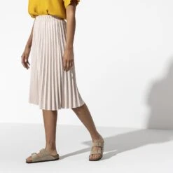 Birkenstock Arizona Soft Footbed Taupe Suede Leather Sandal - Taupe- Regular/Wide -Run Vibe Shop 951303 f look f